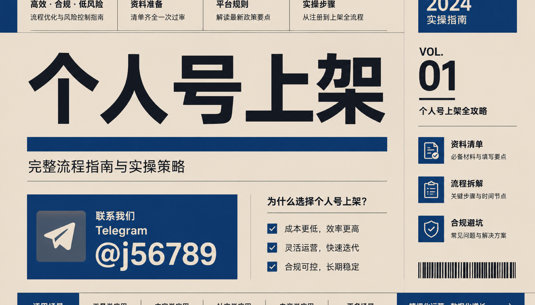 个人号上架 2